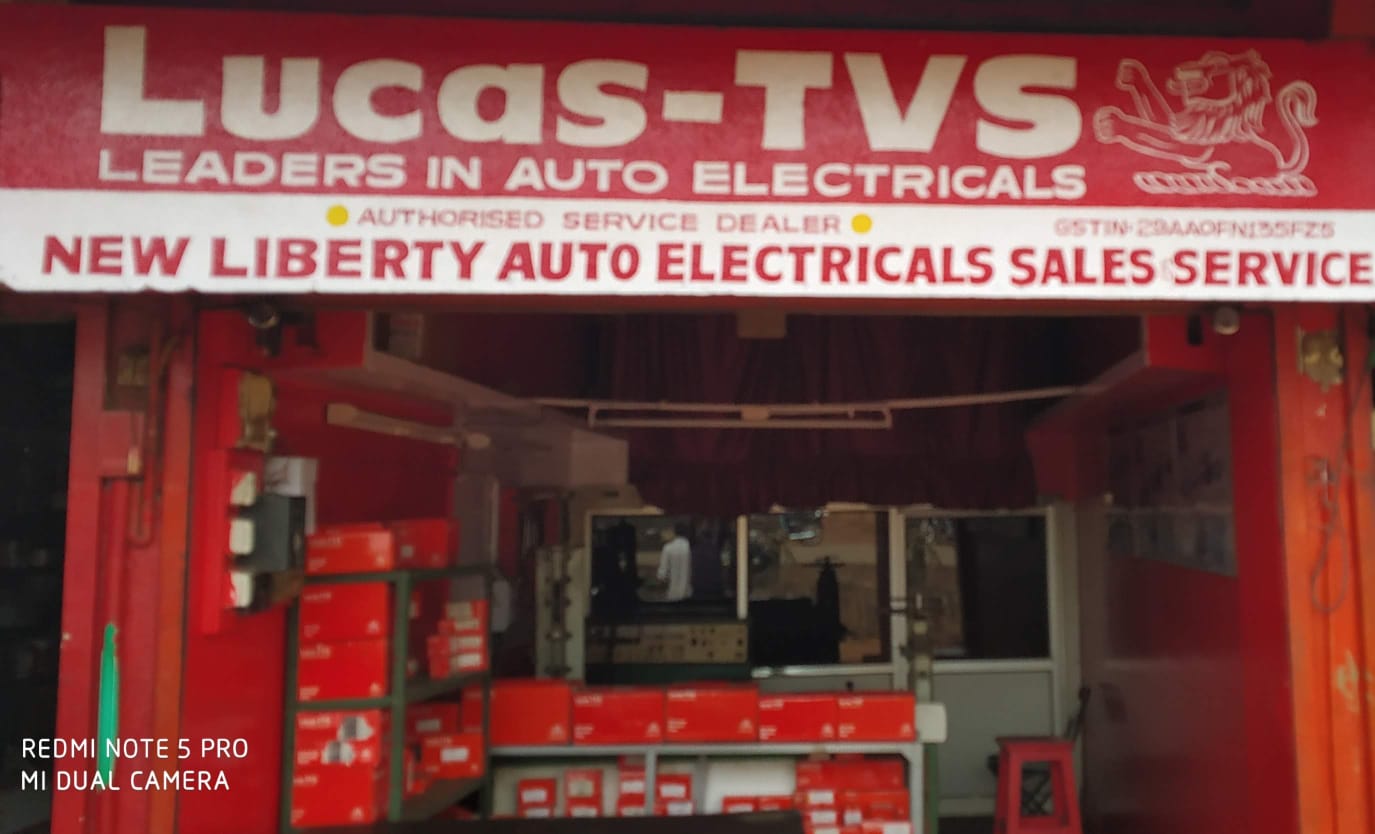 New Liberty Auto Electricals Lucas TVS shopfront serving Belagavi Camp, Belagavi